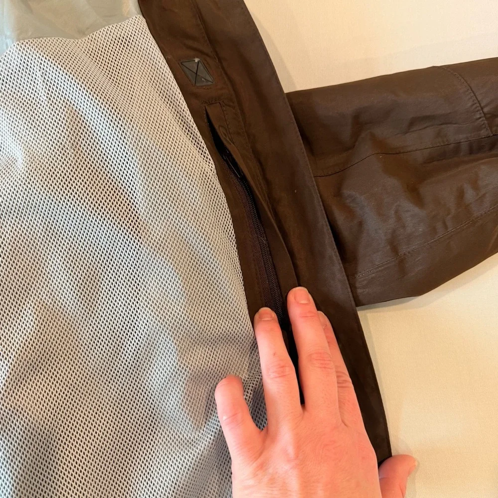 Craghoppers Waterproof Hooded Rain Jacket Brown Hiking Packable Sz S - Picture 14 of 16